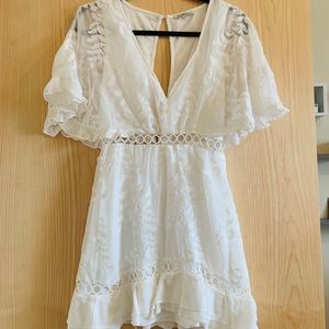 Sheer and lace dress